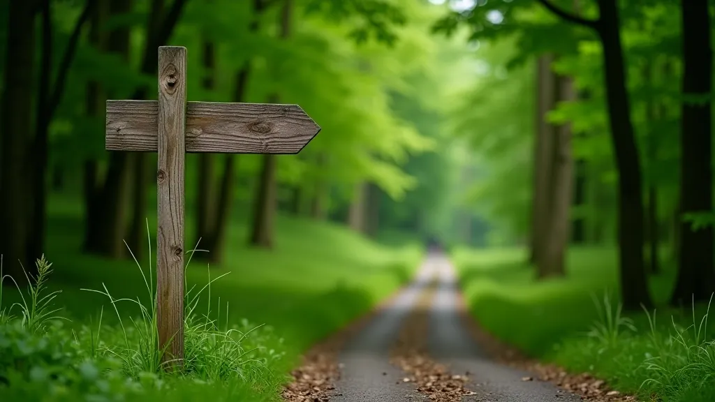 Clear forest trail with wooden steps through green woodland in Wicklow